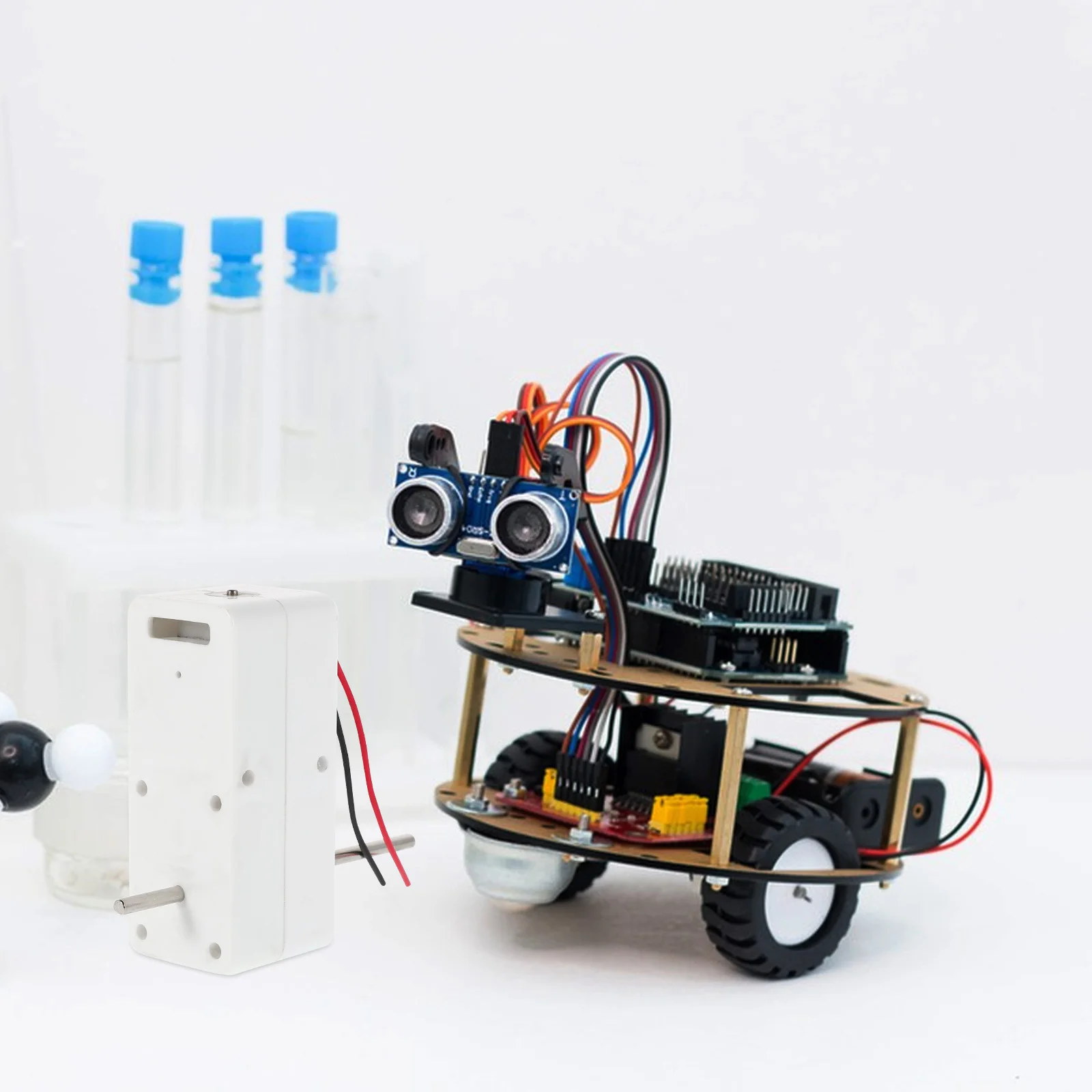 Caja de cambios de Motor de reducción de engranajes, eje hexagonal para modelos de barcos de coche Rc, Kits de bricolaje, engranajes de plástico mecánicos, soporte de montaje de Motor