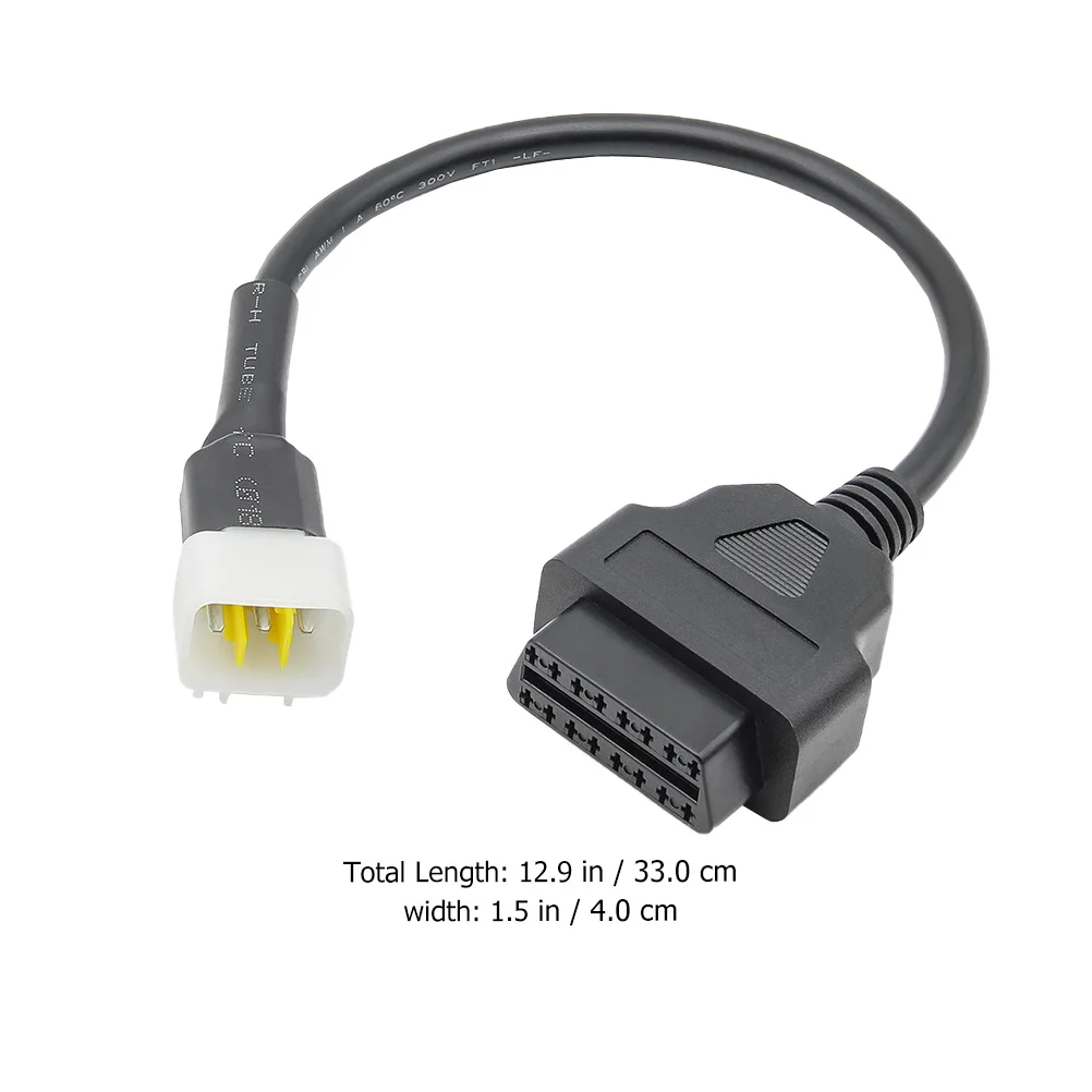 

6-Pin Motorcycle Diagnostic Adapter Cable Sturdy Material Efficient Performance Repair Tool 6 Pin Adapter Cable