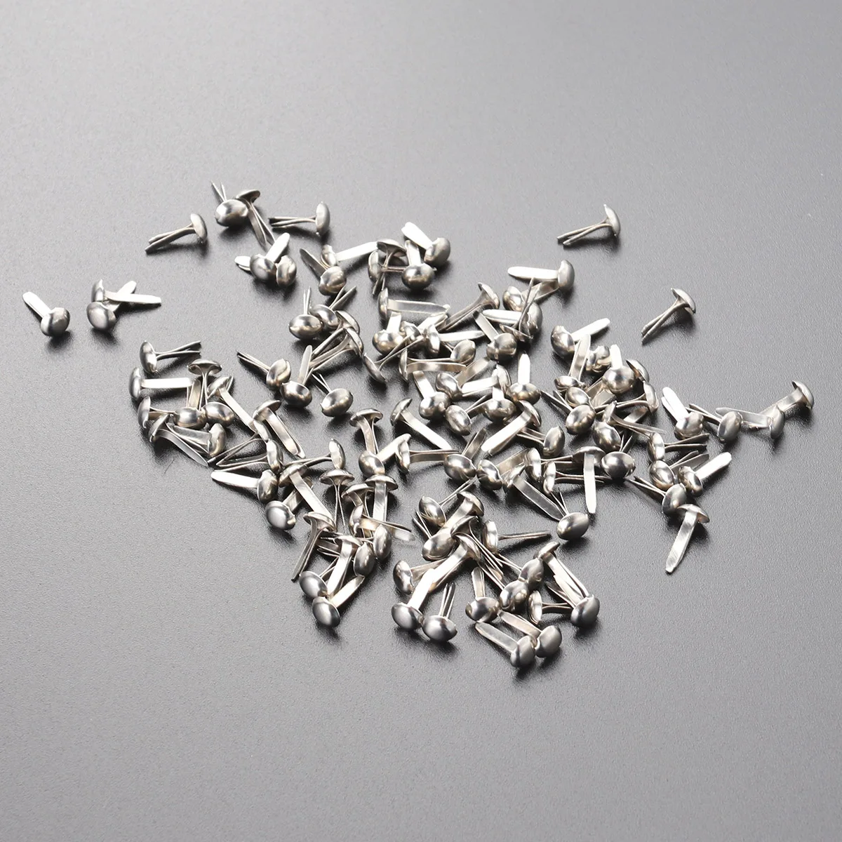 

100 Pcs Mini Round Brads Pastel Colors Metal Craft Scrapbooking Nails Decorative Paper Projects Sewing Supplies