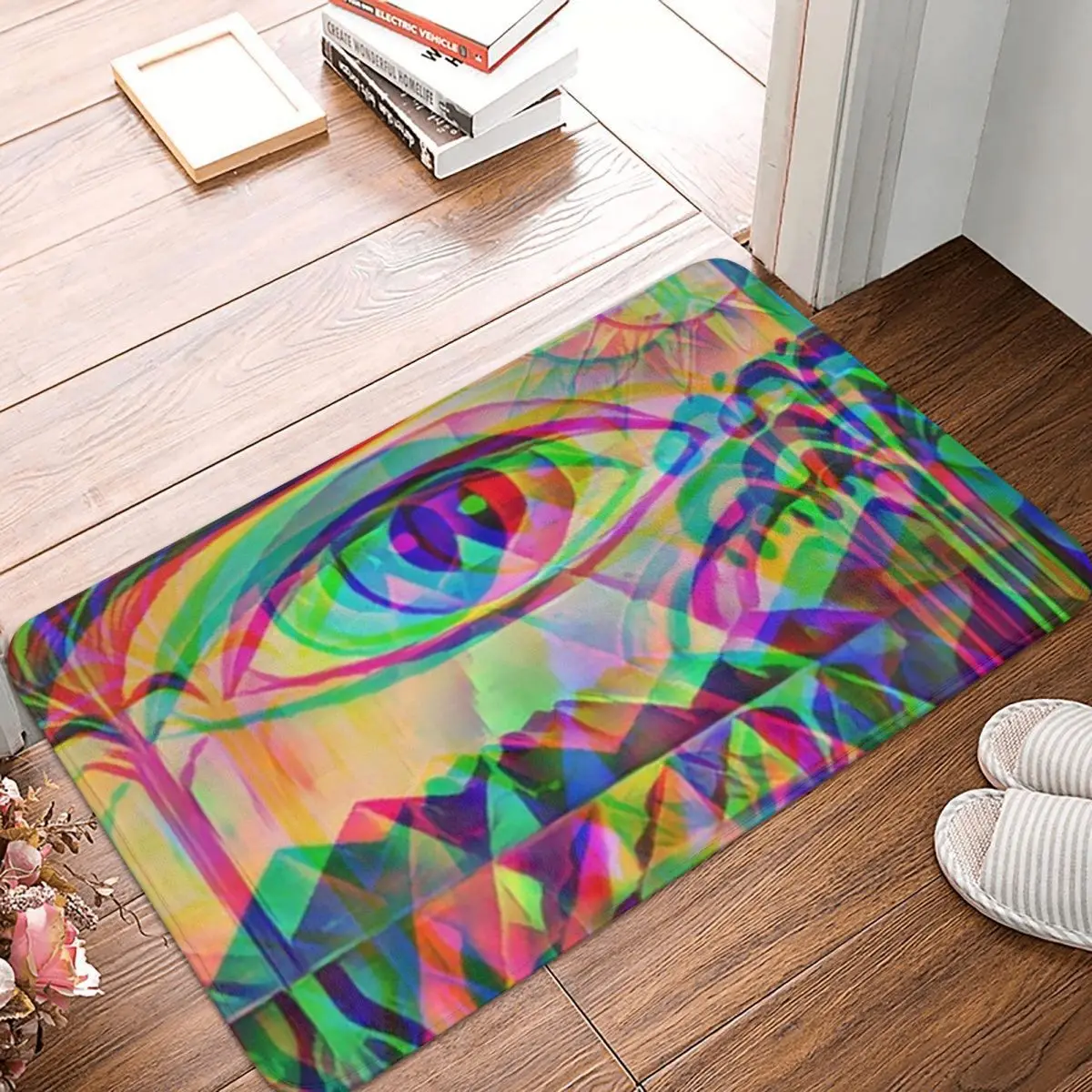 Psychedelic Trinity Eye Non-slip Doormat Floor Mat Antiwear Carpet Rug for Kitchen Entrance Bathroom Living room Footpad Mats