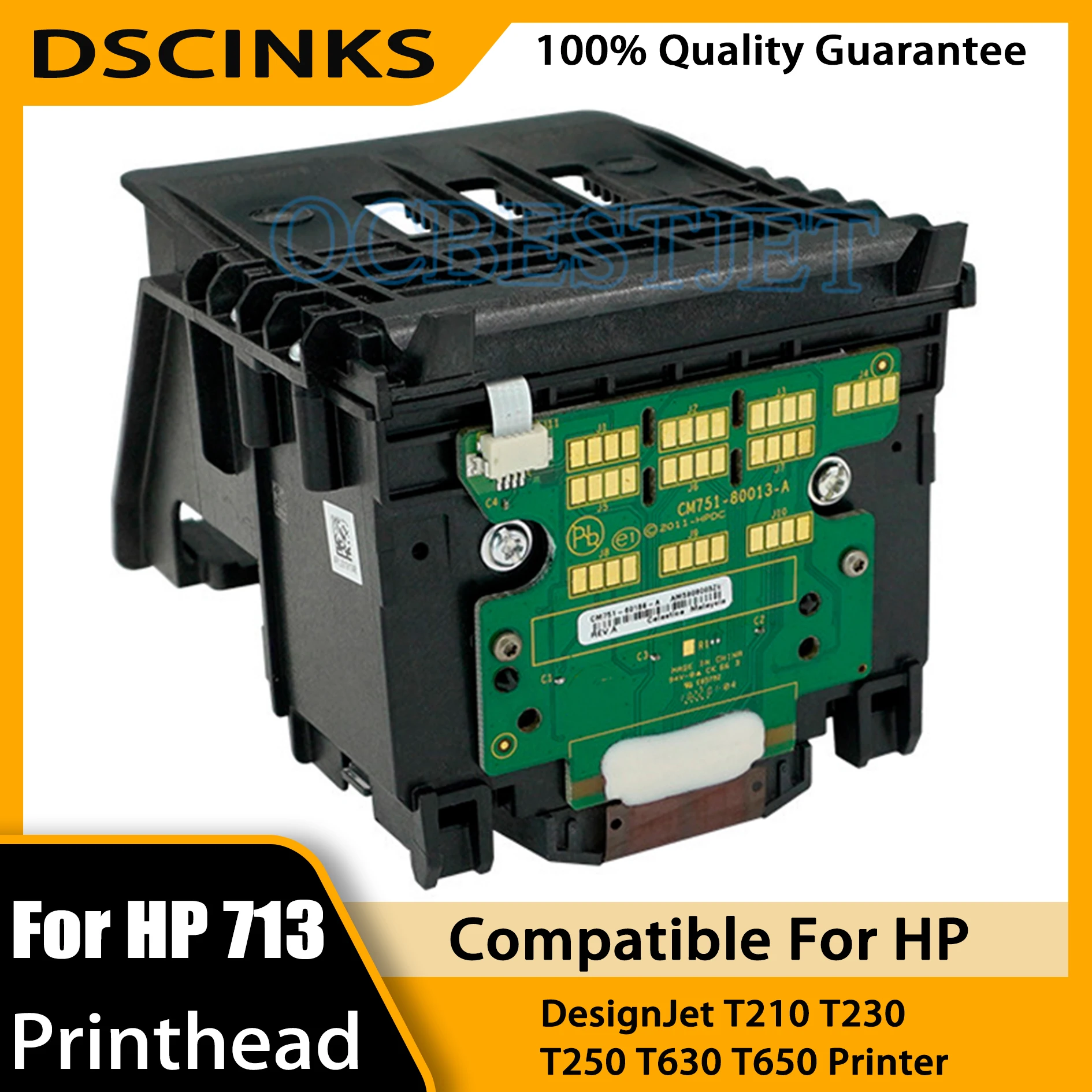For HP 713 3ED58A Printhead Replacement For HP DesignJet T210 T230 T250 T630 T650 Studio Plotter Printers