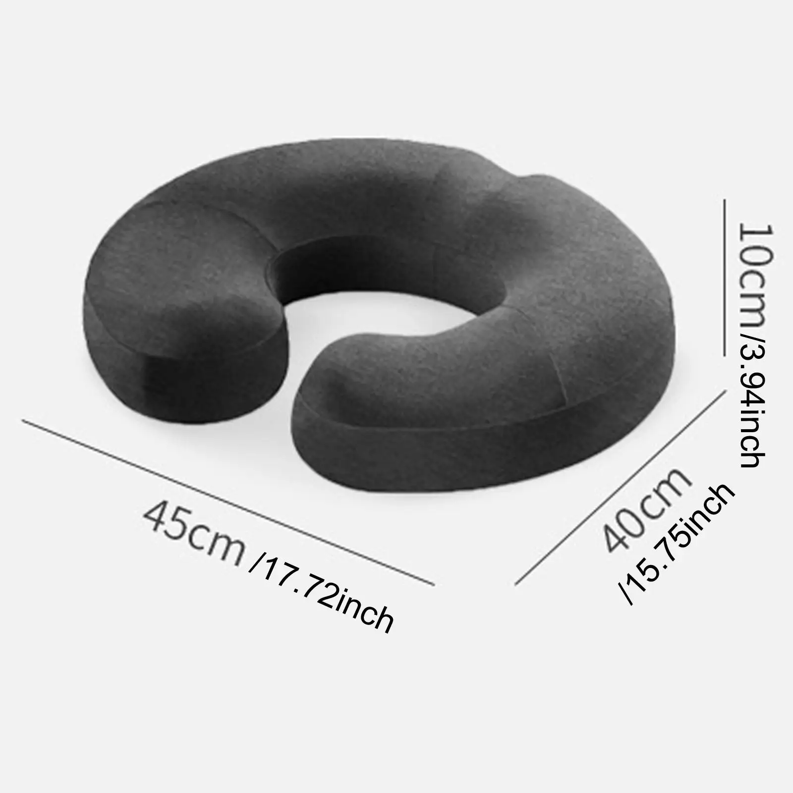 Memory Foam Seat Cushion Donut Pillow Non Slip Soft Tailbone Support Pad Sitting