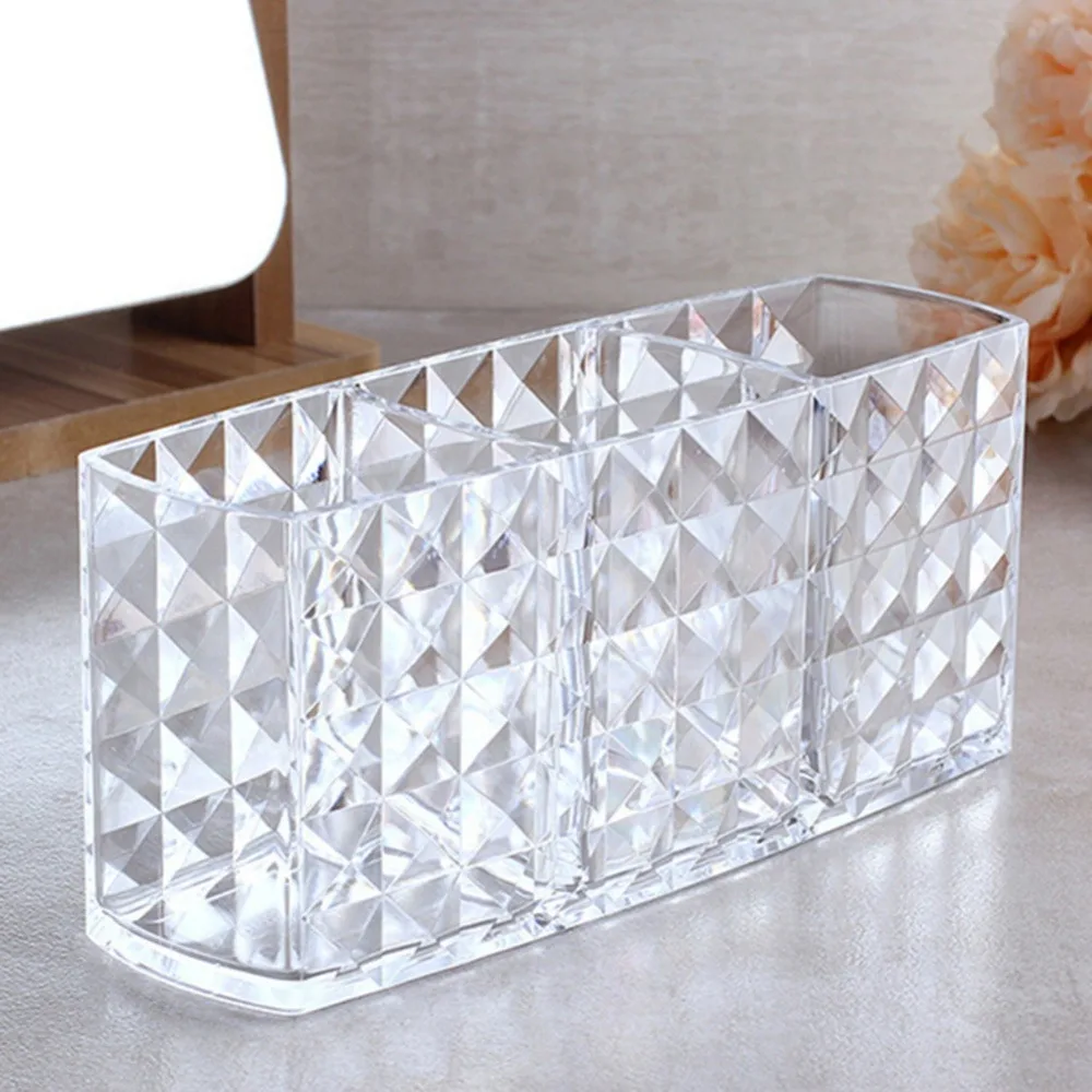 1PC Clear Acrylic Makeup Brush Holder Desk Cosmetic Organiser Lipstick Brush Storage Lipstick Brush Storage Holder