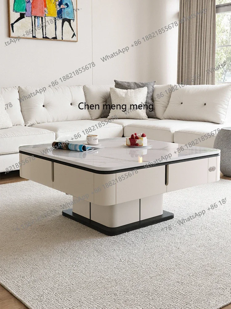 

cc182Mahjong table coffee table integrated lifting simple modern multifunctional home dining table automatic mahjong machine