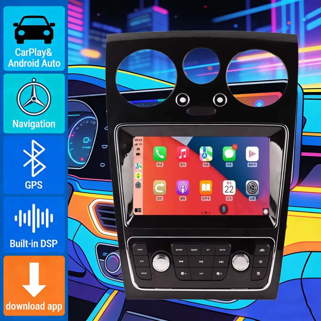 JYCC Android14 Multimedia Video For Bentley Continental GT Flying Spur 2004 2005 2006 -2019 Carplay GPS Car Radio Head Unit