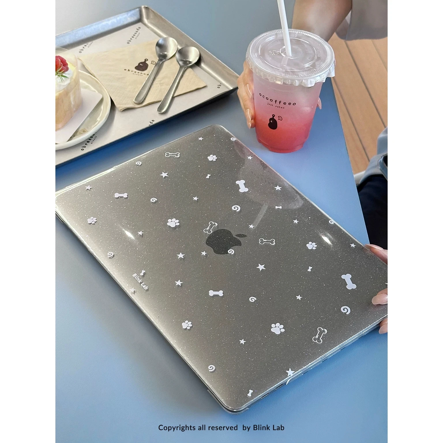 Pink Purple Dog Paws Star Shining Laptop Case For Macbook Air 13.6 M4 NEO 15 M3 Hard Cover For Mac Book Pro 13 M1 M2 14 M4 M5 16