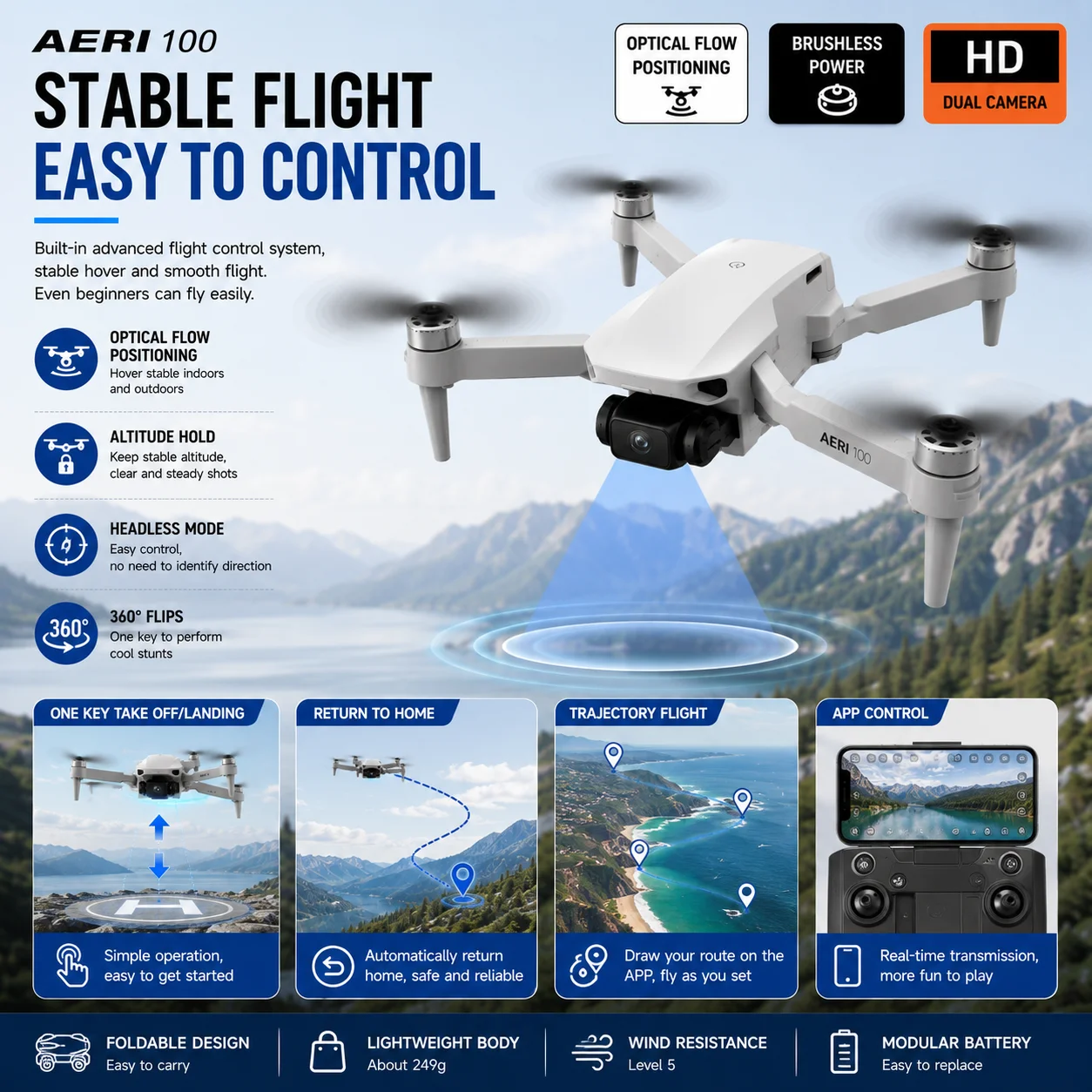 (YENİ) Aeri 100 Oyuncak Uzakta - Drone Camera Hd incelemesi ve fiyatı