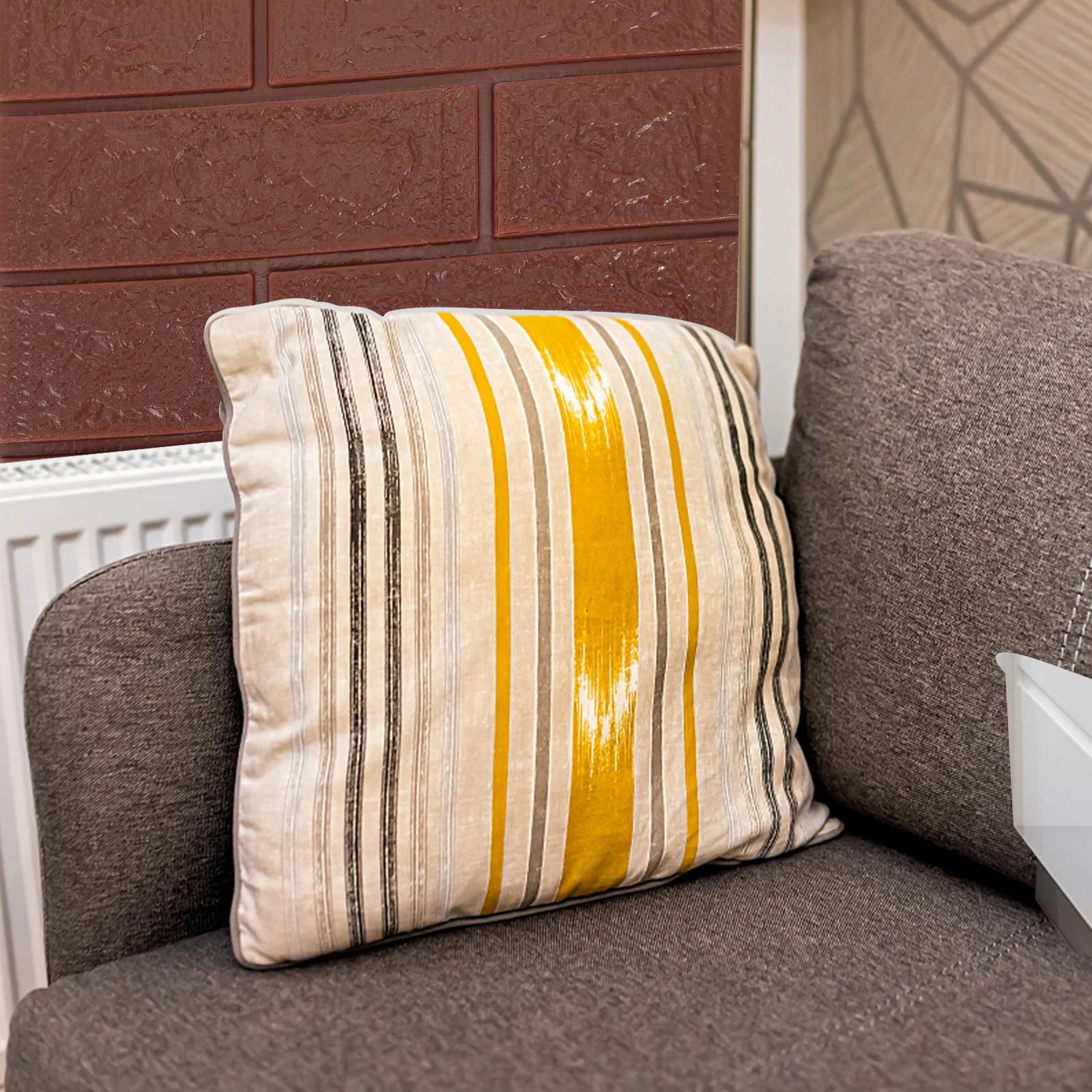 

10Pcs 3D Brick Wall Sticker Xpe Material Waterproof Self-Adhesive Wallpaper for Home Bar Coffee Shop Decor Creative 3D Wall