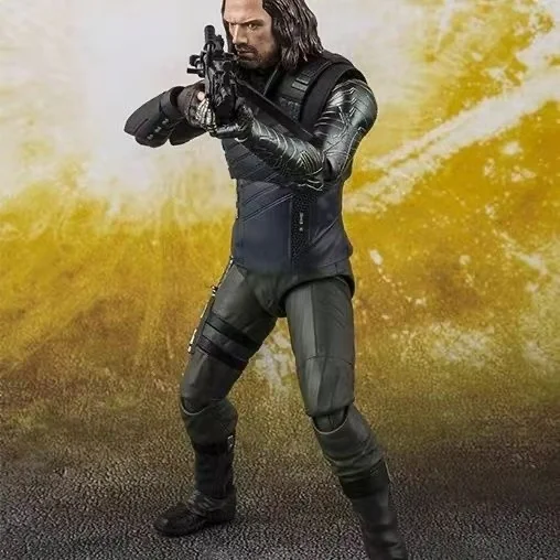 Bandai SHF Зимний солдат Зимний солдат Баки Мстители 3, модель фигурки бесконечной войны