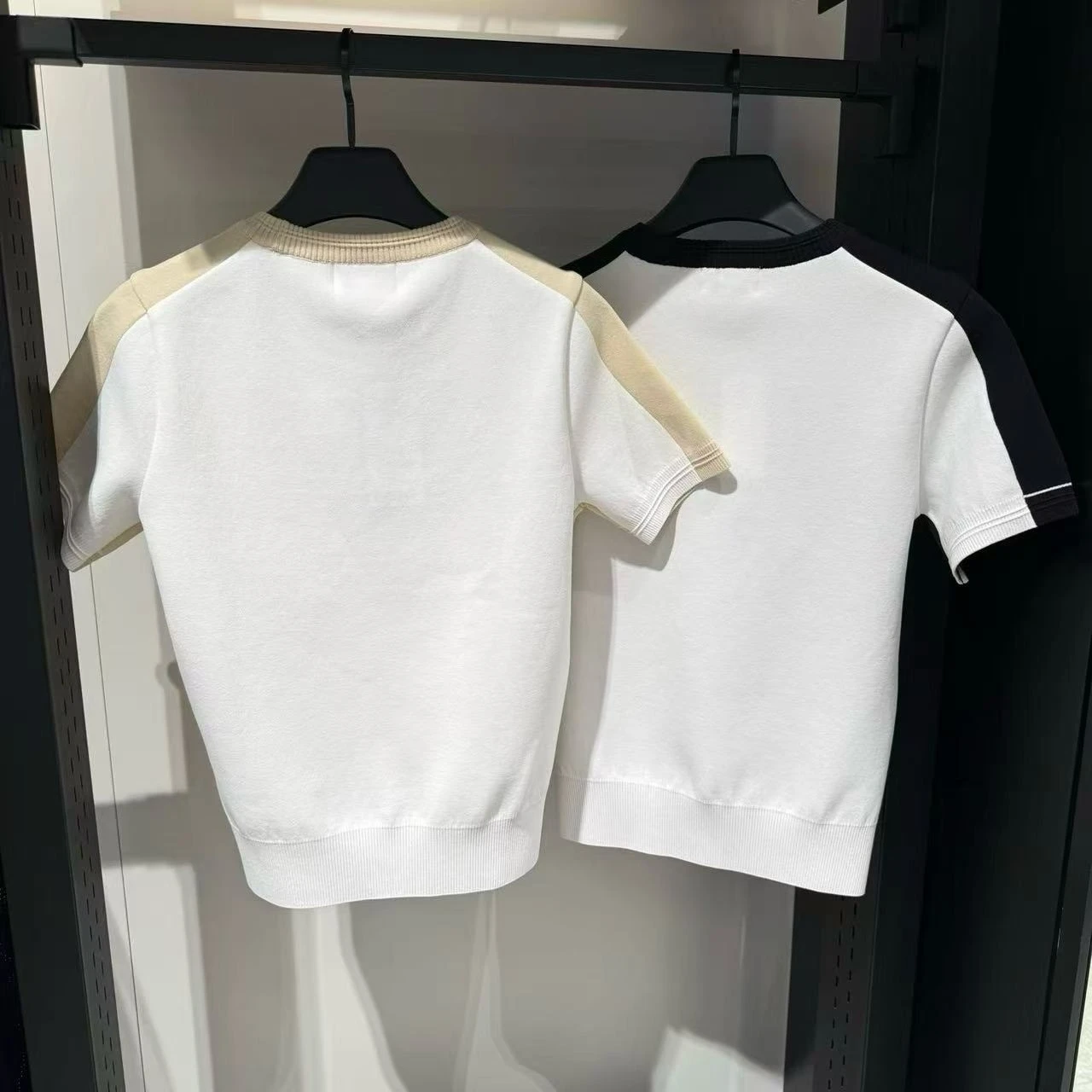 

2026 Korean Style Women Summer Yarn Knitted Short Sleeve Top Casual Golf Shirt Elastic Breathable All-match Sports Knit Blouse