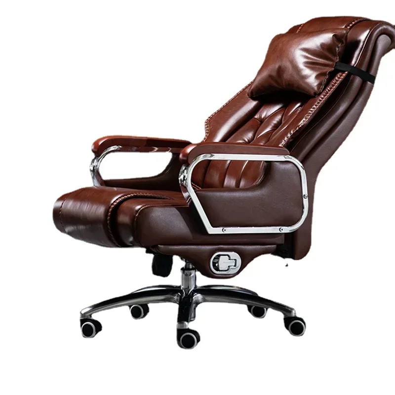 Mobile Recliner Office Chairs Leather Lounge Luxury Modern Chairs Swivel Relaxing Italian Fauteuil Living Room Furniture GXR30XP