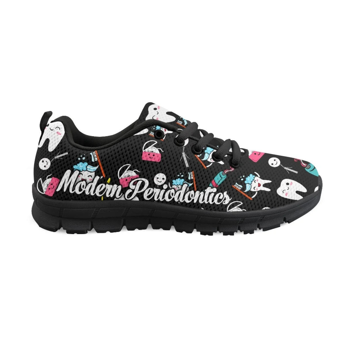 INSTANTARTS Dental Assistant Mesh Sneakers Women's Sport Shoes Lovely Tooth Cartoon Design New Fashion Breathable Casual Shoes