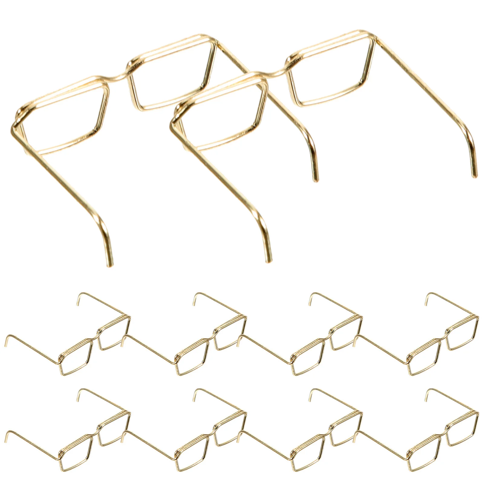 10 Pcs Glasses Frame Dress up No Lens Girls Toys Confused Frames for Steel Accessories