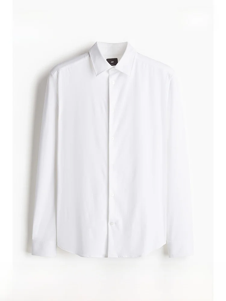 

H&M Men's Casual Fashionable Comfortable Slim Fit Shirt Summer Commute Style 1236607 Long Sleeve Regular Length Open Cardigan
