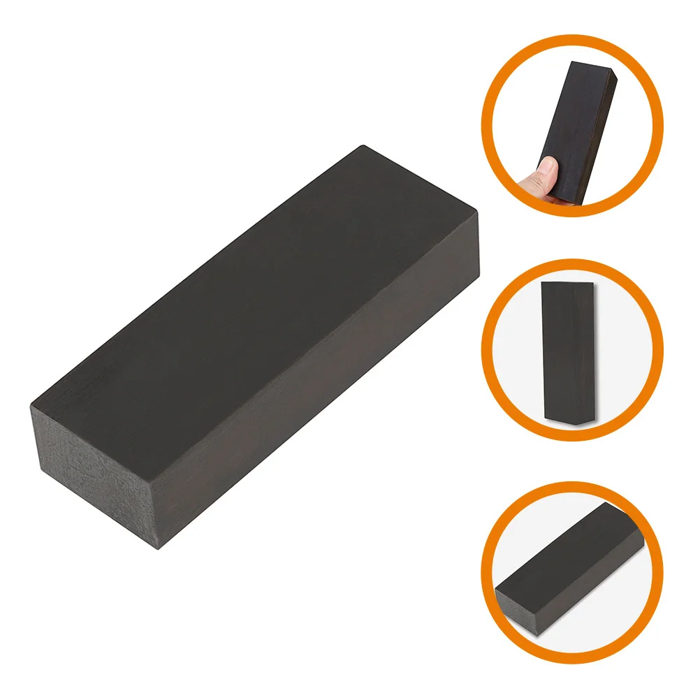 

Black Ebony Wood Block Smooth Diy Guitar Handle Decor Hardwood Instrument Repair Part Guitar Accessories