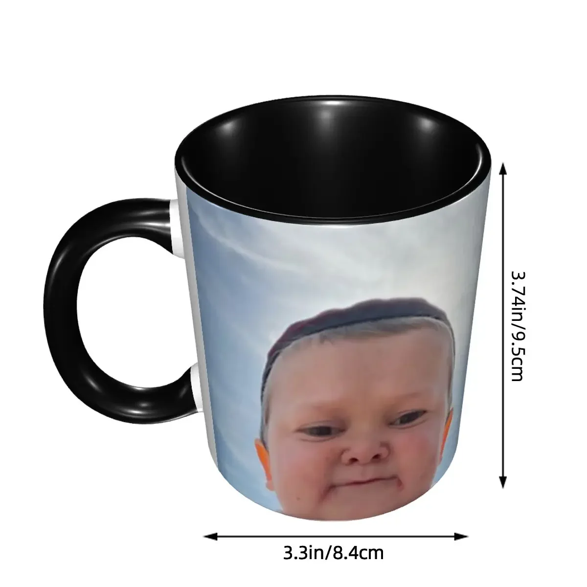 DIY Hasbulla Hasbullah Smile Mini Ceramic Mug Personalized Coffee Cup Creative Gift