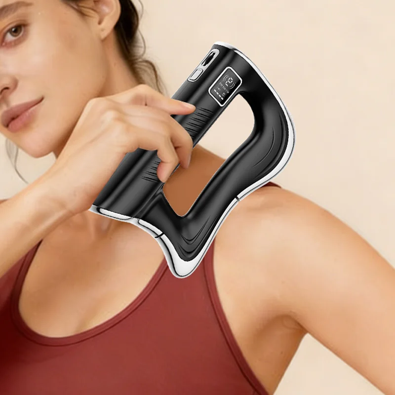 

Электрический массажер для фасций Гуаша, профессиональный вибрационный массажный пистолет, скребок для мышц, инструмент для расслабления тела и снятия боли