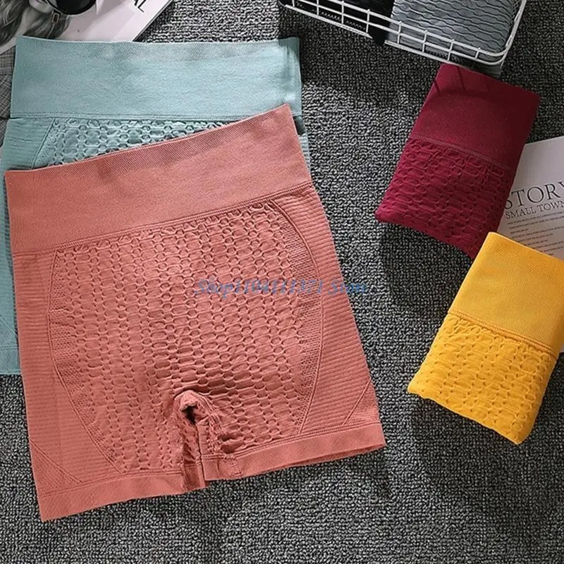 P9FC Womens High Waist Workout Shorts Butt Lift Anti Cellulite Compression Ruched Three-point Shorts Tummy Control Yoga Pants