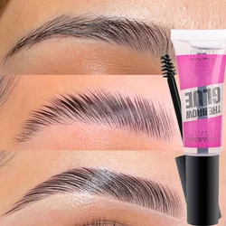 Eyebloggwarn Gel pour les sourcils, imperméable, transparent, séchage rapide, rehausseur de sourcils, maquillage longue durée, ensemble de mise en plis 3D, 12ml