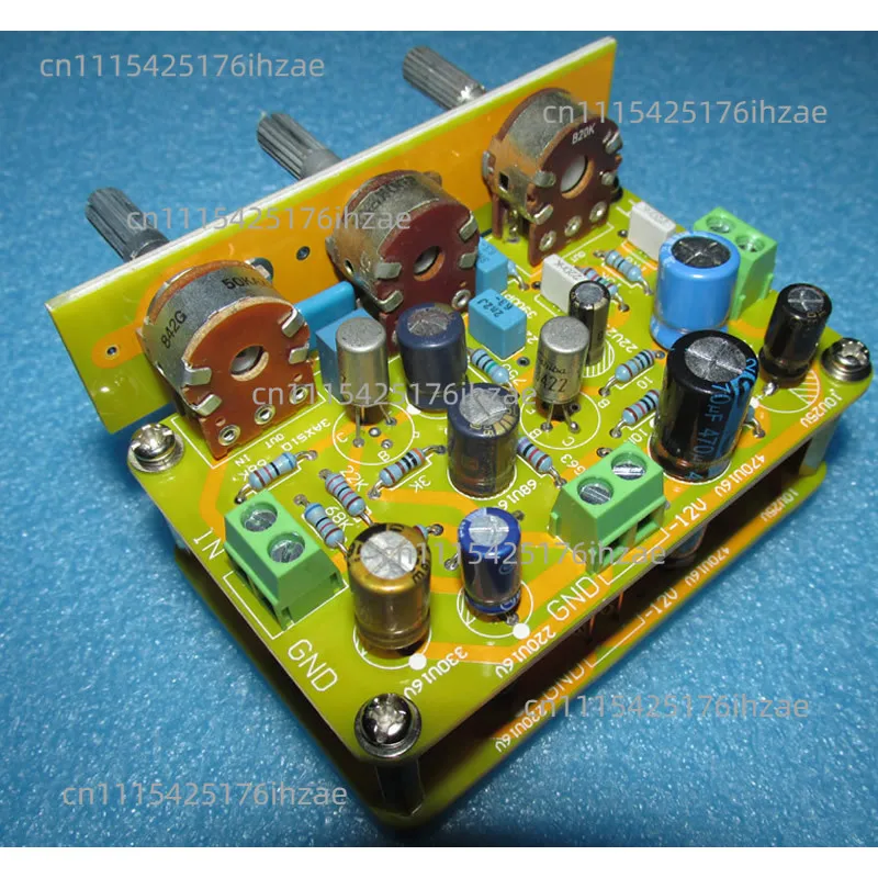 Negative feedback treble bass tone board for input and output of all germanium tubes, control range -10dB-+ 10dB (80Hz)