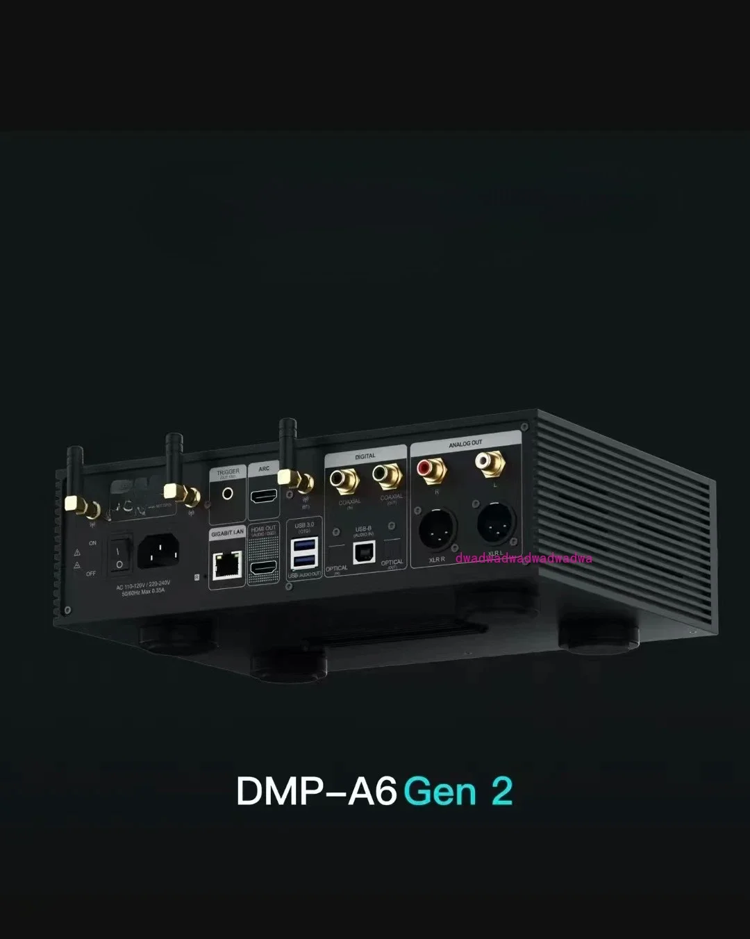 DMP-A6 GEN2 Master فك تشفير البث الرقمي HiFi حمى مشغل رقمي بدون فقدان dac فك