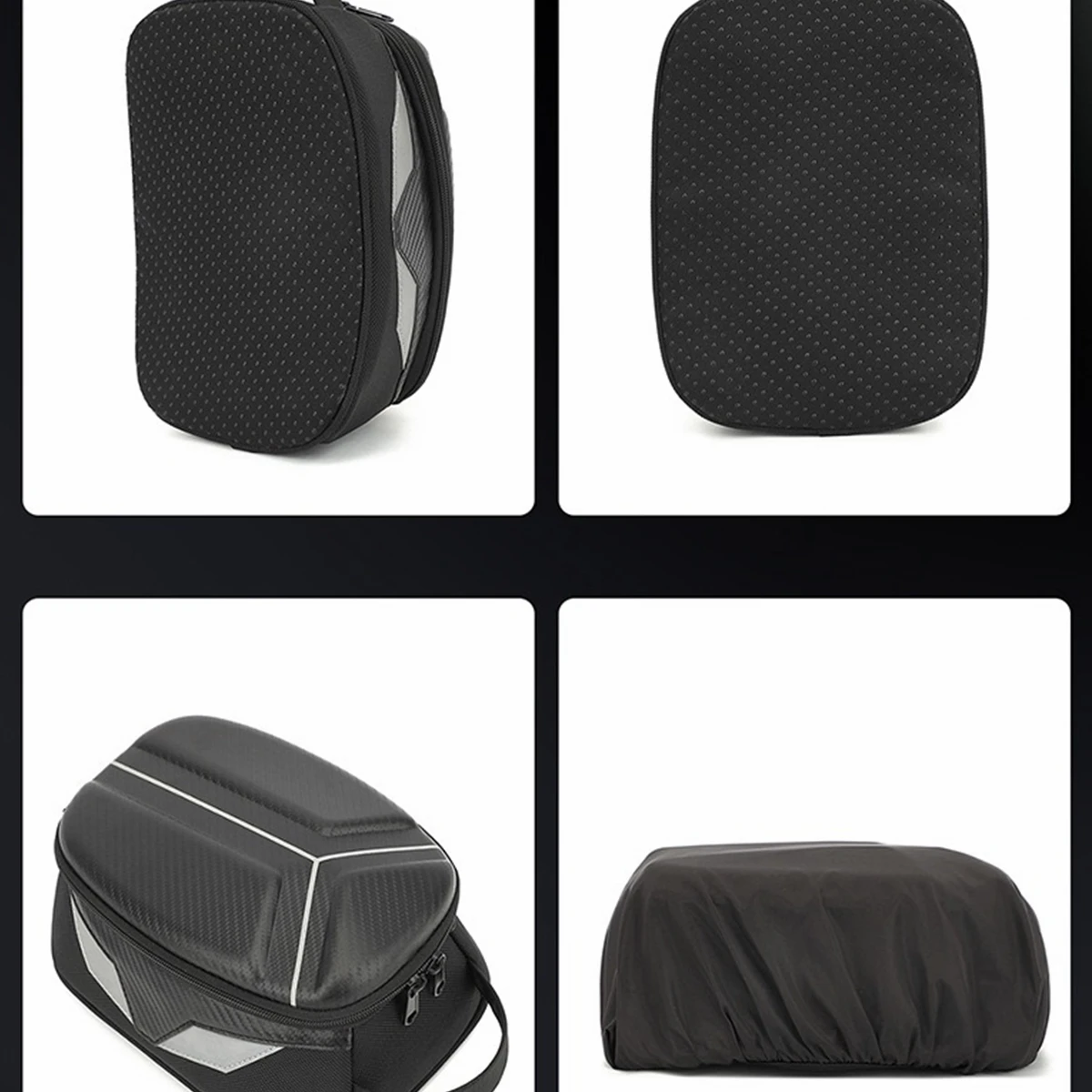 Magnetische Motorrad Tank Tasche EVA Hard Shell Motorrad Heizöl Tank Tasche 4,5 L Tragbare Karte Telefon Werkzeug Tasche Universal Schwarz – Detail 32