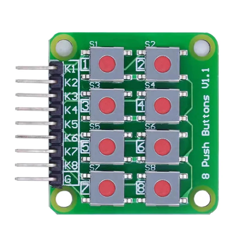 Klawiatura 2x4 Klawiatura 4x2 8 przycisków V1.00 Klawiatura matrycowa Przycisk klawiatury dla Arduino AVR PIC Moduł 2*4 AVR PIC