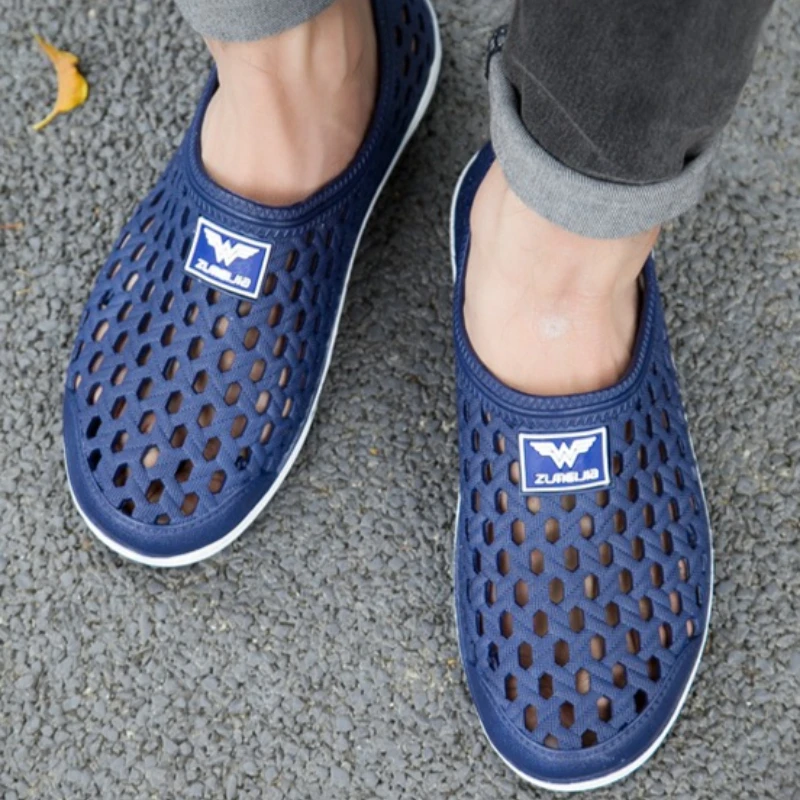 

Мужские повседневные туфли с перфорированной вентиляцией и плоской подошвой, цельный дизайн, однотонные, подходят для лета, обувь на плоской подошве