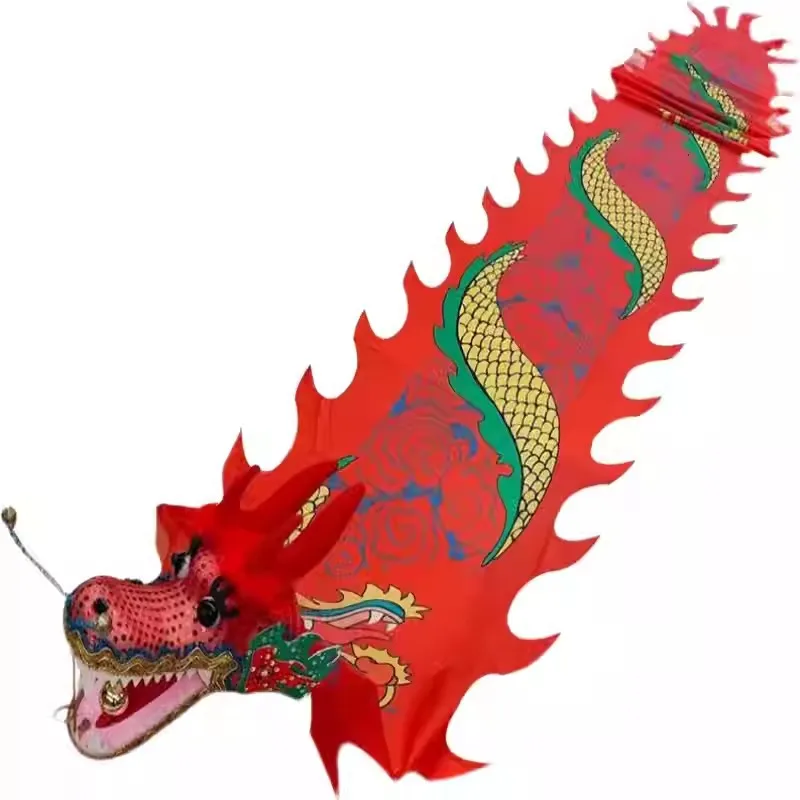 

Лента для танца дракона для взрослых среднего и пожилого возраста, традиционный шелковый танец, фитнес, лента с драконом, реквизит для выступлений с драконом