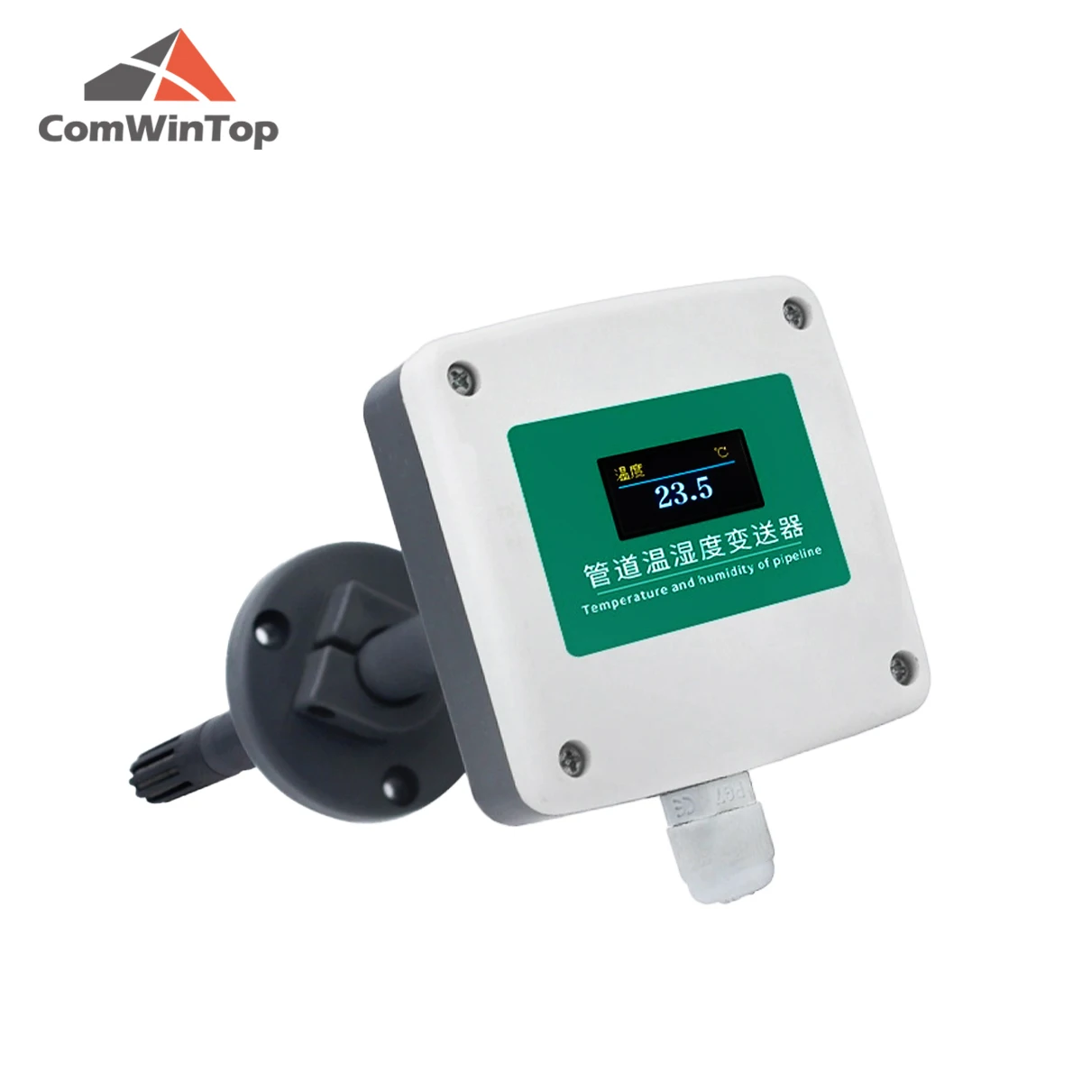 Pipeline Air Duct Type Temperature and Humidity Transmitter with RS485 4-20mA 0-5V 0-10V Output