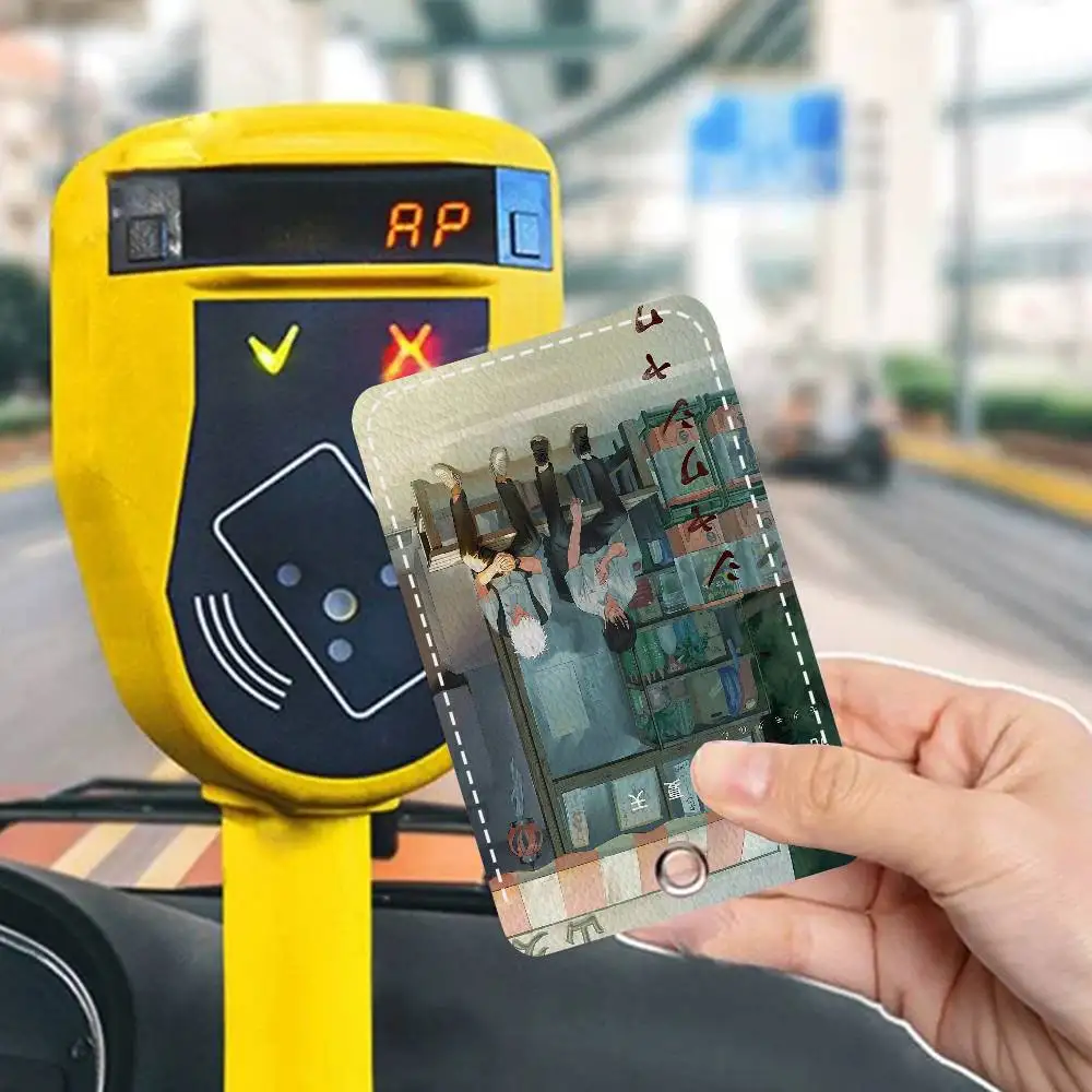 

Летний Hikaru Died аниме прямоугольный чехол для удостоверения личности брелок для ключей сумка для ключей кольцо для ключей кожаный держатель для карт брелок для ключей доступ