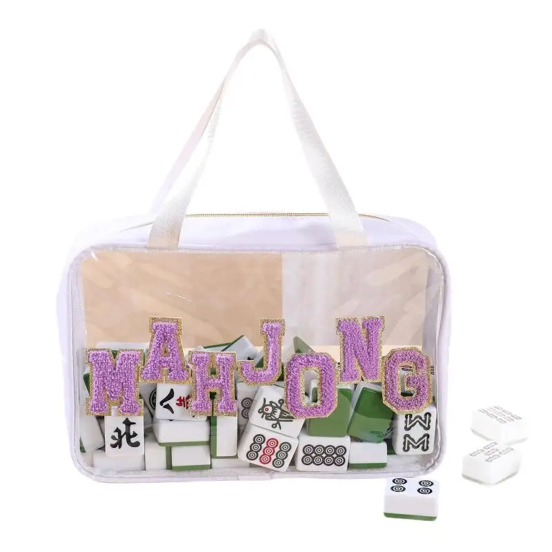 For Business Studio Home Travel Adults Teens Mahjong Tile Bag Waterproof Large Mahjong Tile Holder Portable Organizer Case