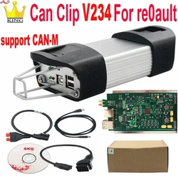 Reprog Can Clip V234 For Renault CAN-M system Obd 2 cables Diagnostic Interface diagnostis Car Scanner Vehicle Repairing Tools