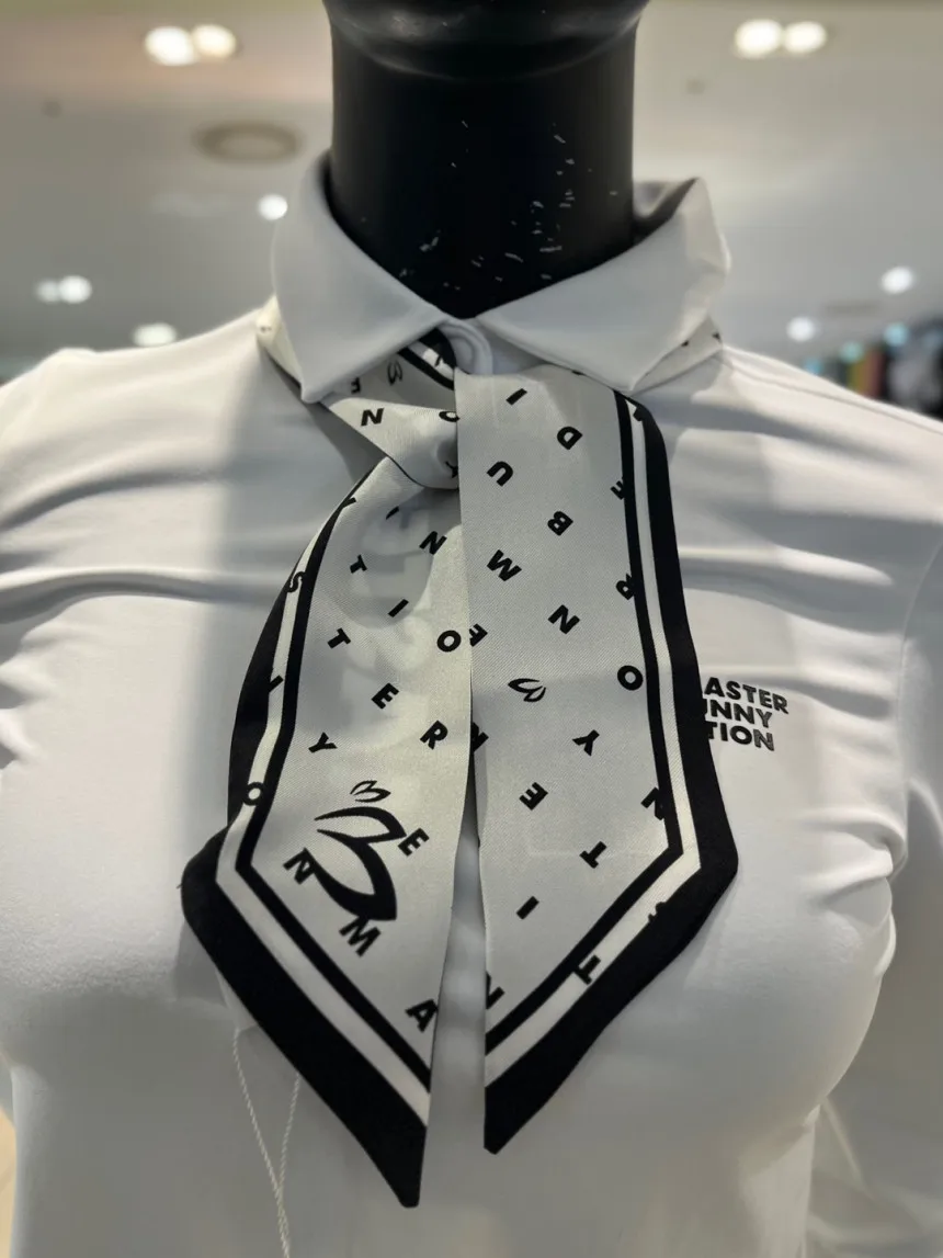 25 صيف جديد وصول المرأة الكورية جولف وشاح حريري مع طباعة توقيع حك تصميم نمط أرنب #2