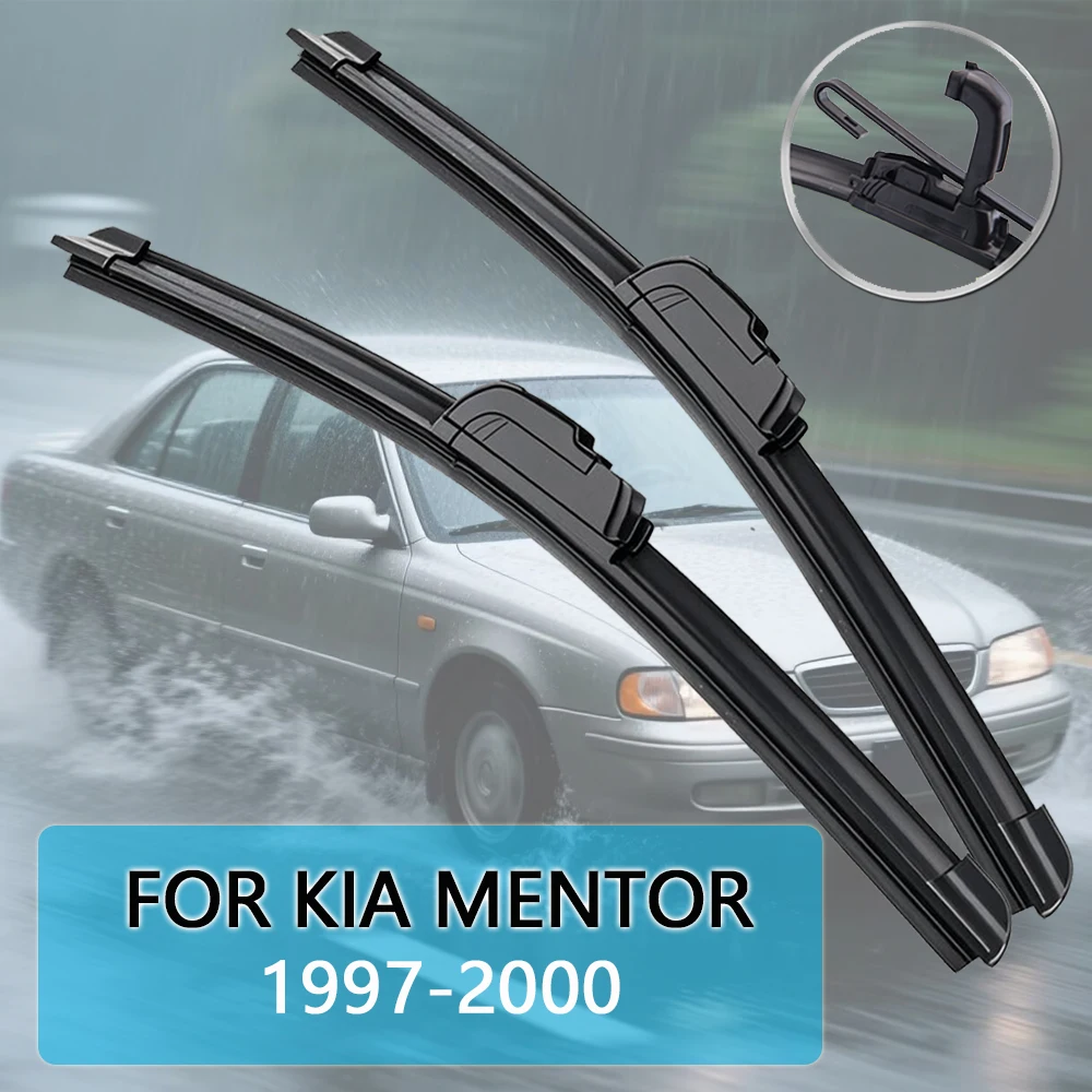 

Для KIA Mentor 1997-2000 22 ''+ 18'' щетка стеклоочистителя автомобиля передние дворники подходят U-образный крючок рычаг лобовое стекло авто щетки стеклоочистителя