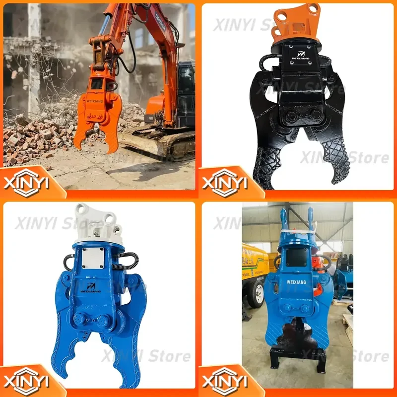 Durable single-cylinder concrete shears with reversible blades provide contractors with low-maintenance demolition tools