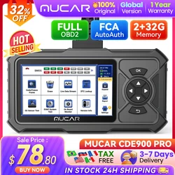 MUCAR CDE900 Pro Obd2 Scanner Auto Car Diagnostic Tools Scanner Automotive OBD Tool Code Reader 28 Reset Full System Diagnosis