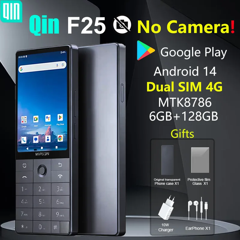 No Camera ！！F25 DuoQin Dual SIM Cards Android 14 MTK8786 2700mAh Smartphone Buttons and touchscreen WiFi Bluetooth Hot Topics