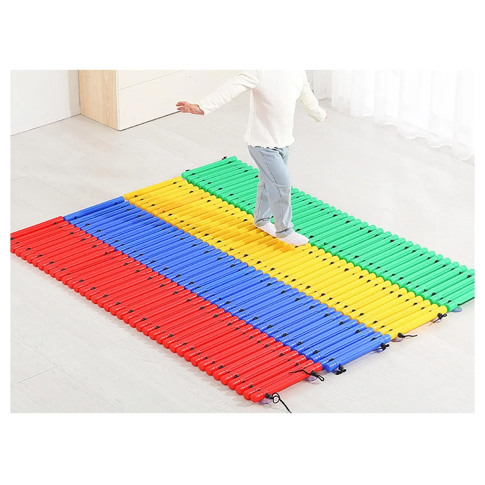 Balance Bridge Kindergarten Balance Trail Promote Coordination, Agility Touch Beam Bridge for Outdoor Indoor