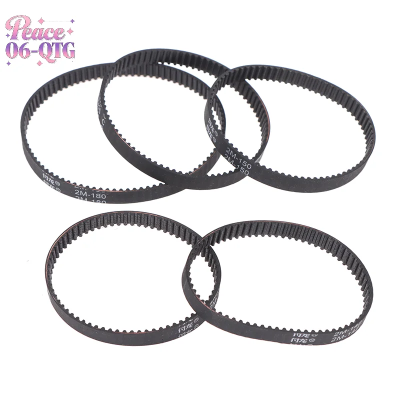 New 2pcs Timing Drive Belt 2GT/2M Perimeter 140 142 150 160 180mm Width 6mm Synchronous Conveyor Spare Part For Vaccum Cleaner