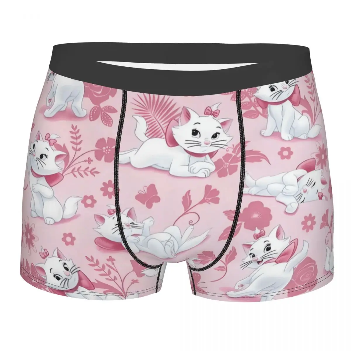 

Custom Funny Cartoon Marie Cat Boxers Shorts Panties Male Underpants Breathable Cute Anime Briefs Underwear