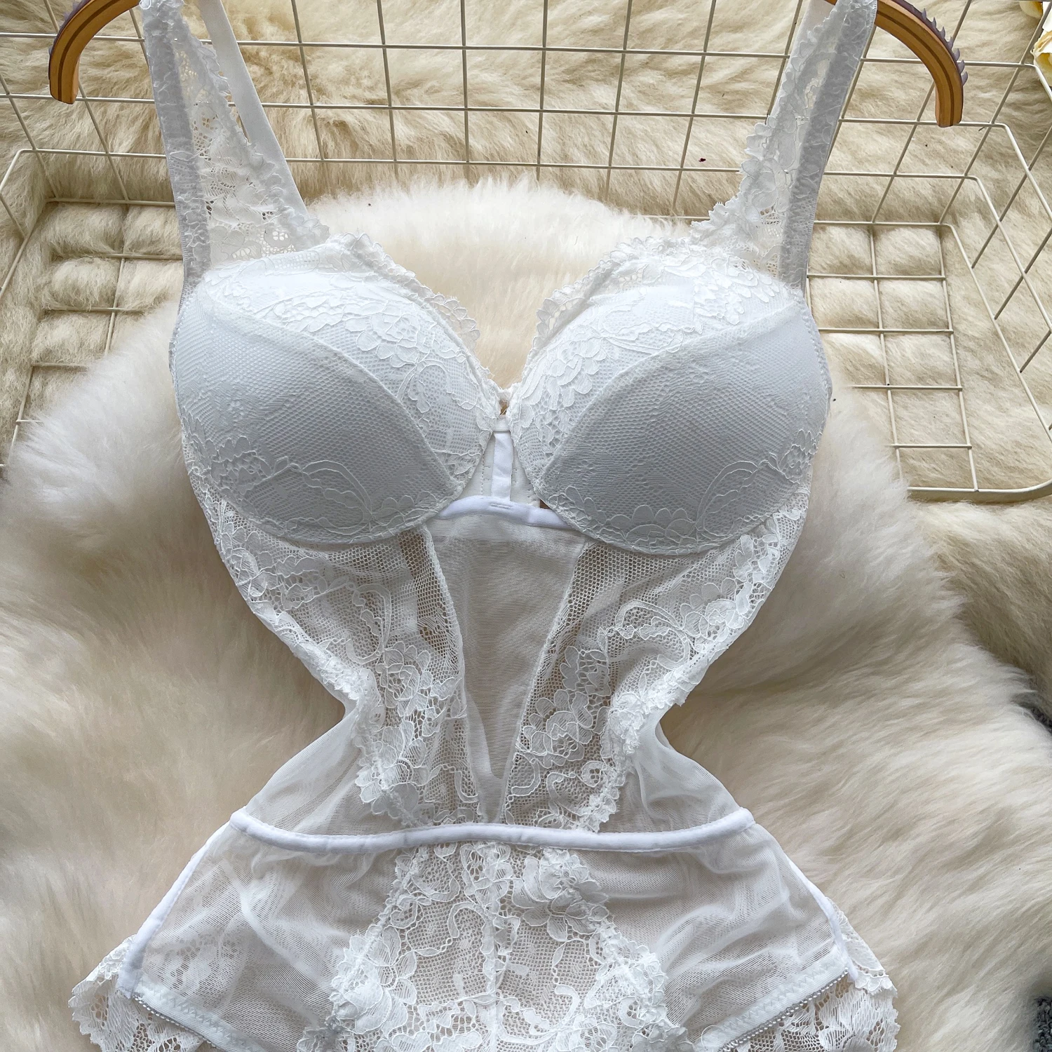 Dames Hotsweet doorzichtige mesh slanke vintage bandjes bodysuits chique jumpsuits topkleding