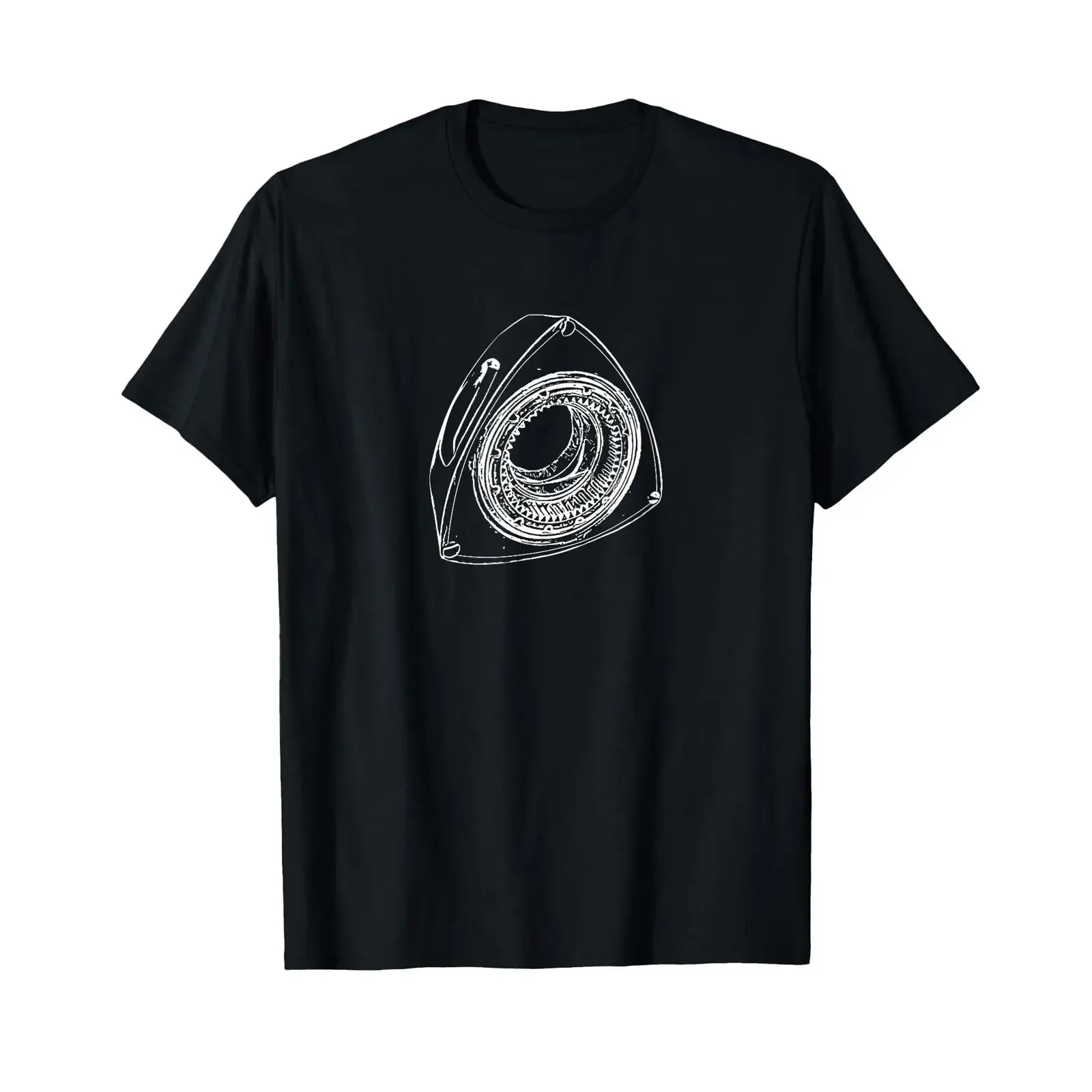 Rotary Sketch eines Wankel-Automotors Rotar T-Shirt Vintage gewaschen, weiche Streetwear-Designer-Kleidung, vielseitig, für Herren, stilvoll