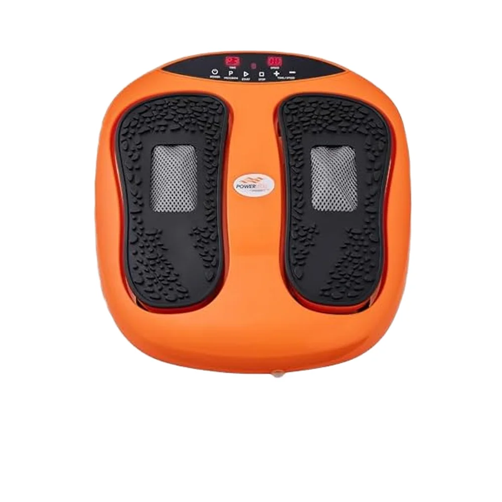 

Orange Electric Foot Massager with Remote Control Adjustable Speed Vibration for Legs & Calf Sports & Entertainment Product