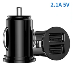 2.1A 5V Dual USB Cigarette Lighter Adapter Charger Car Charger 2-port USB Power Adapter for All Smartphones Cigar Lighter