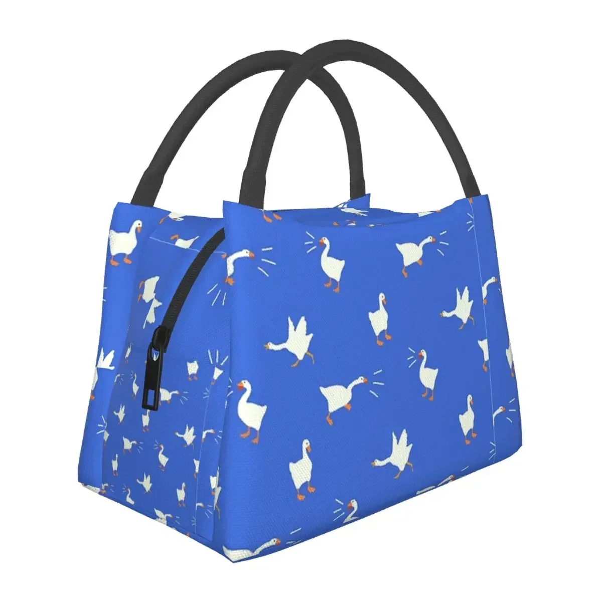 Untitled Goose Game Lunchtassen Geïsoleerde Bento Box Lekvrije Lunch Tote Picknickzakken Koeler Thermische Tas voor Vrouw Kinderen Reizen