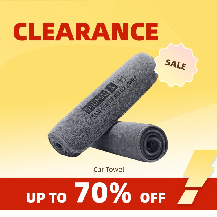 Clearance_Car Wash High End Microfiber Towel Car Cleaning Drying Cloth Car Care Cloth Detailing High Water Absorption Car Wash T