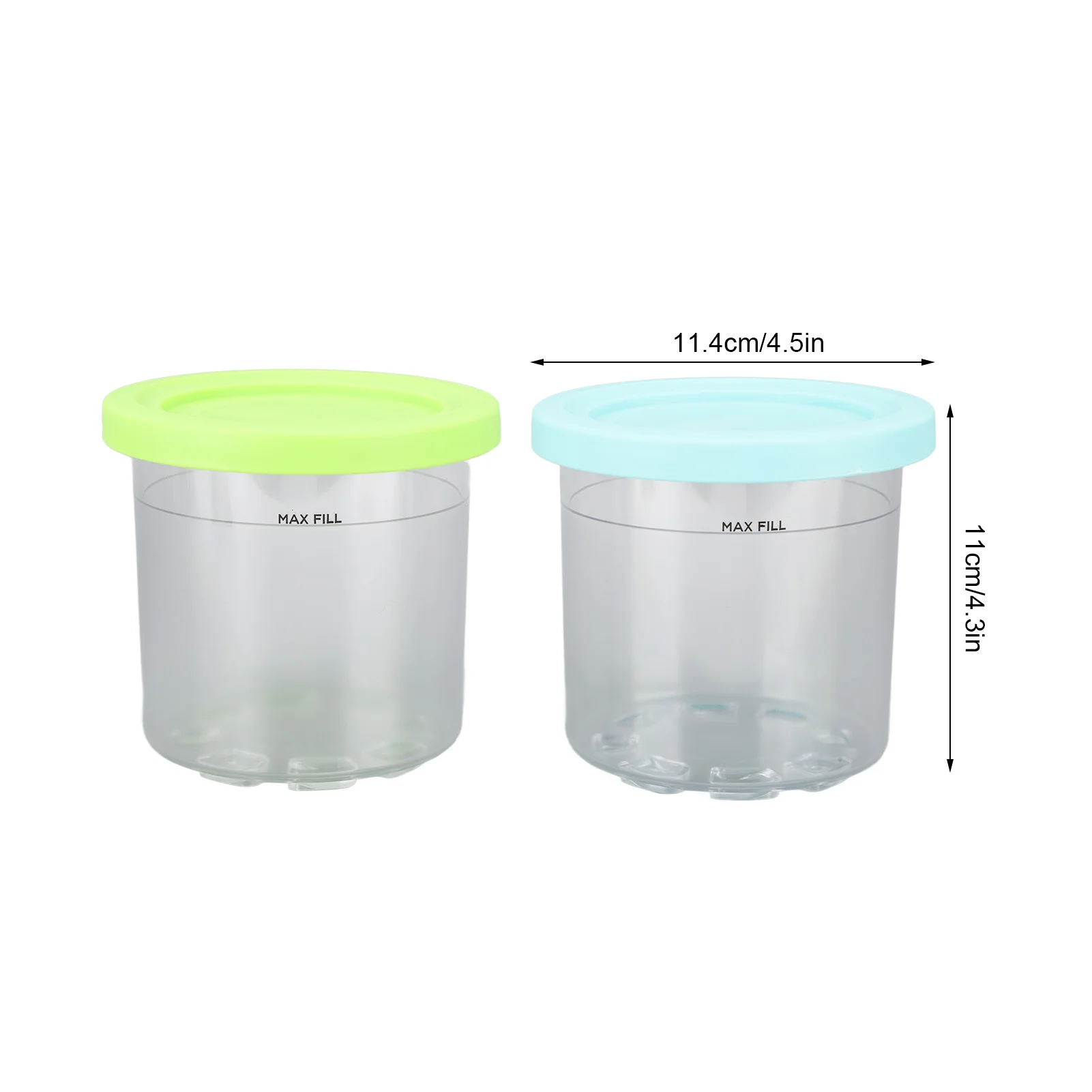 Boîtes de crème glacée en plastique, conteneur de remplacement pour machine à glace série NC299AMZ NC300s, 2 pièces, 4 pièces