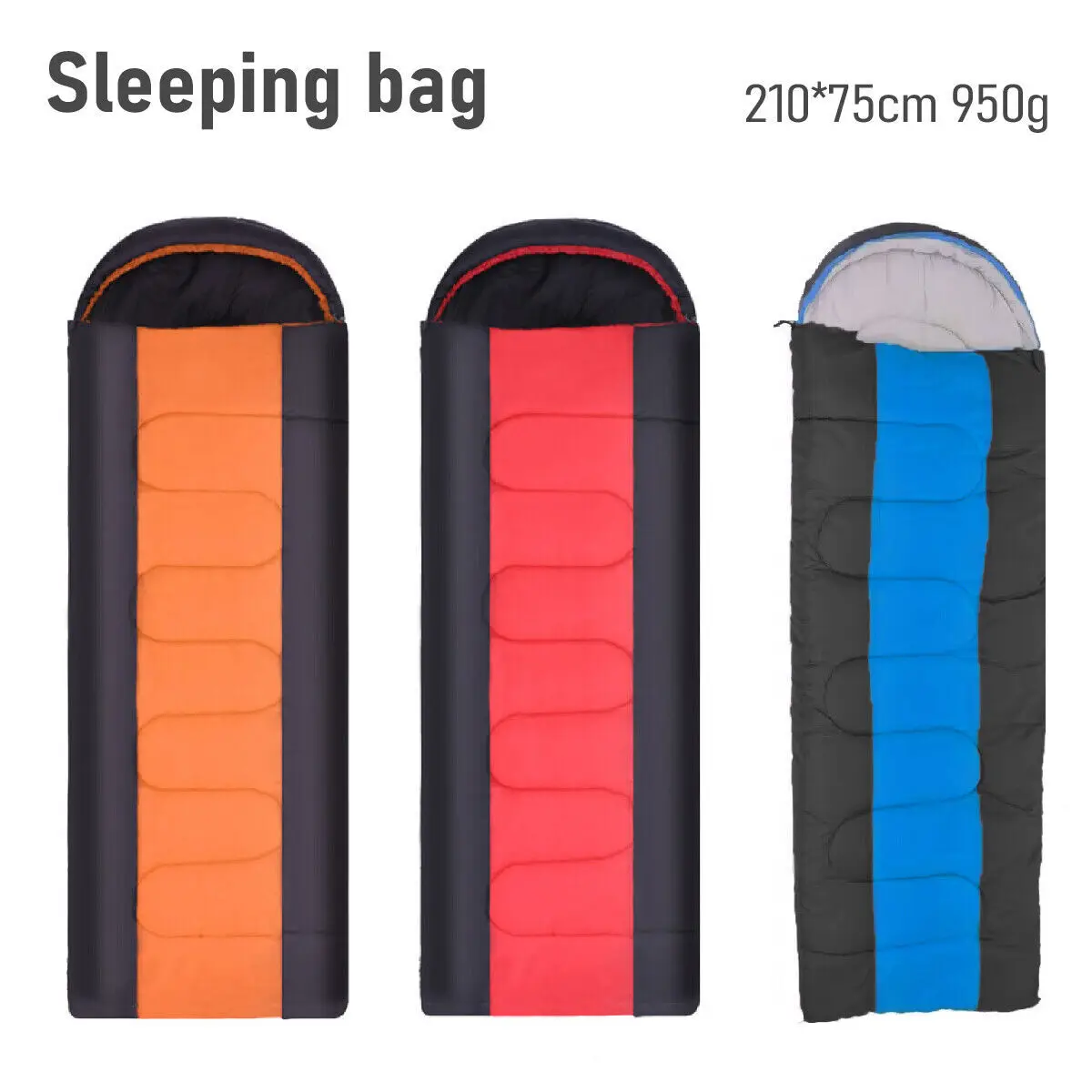 Single Super Soft Camping Sleeping Bag Lightweight 4 Season Warm Envelope Backpacking Outdoor Mummy Cotton Winter Sleeping Bag