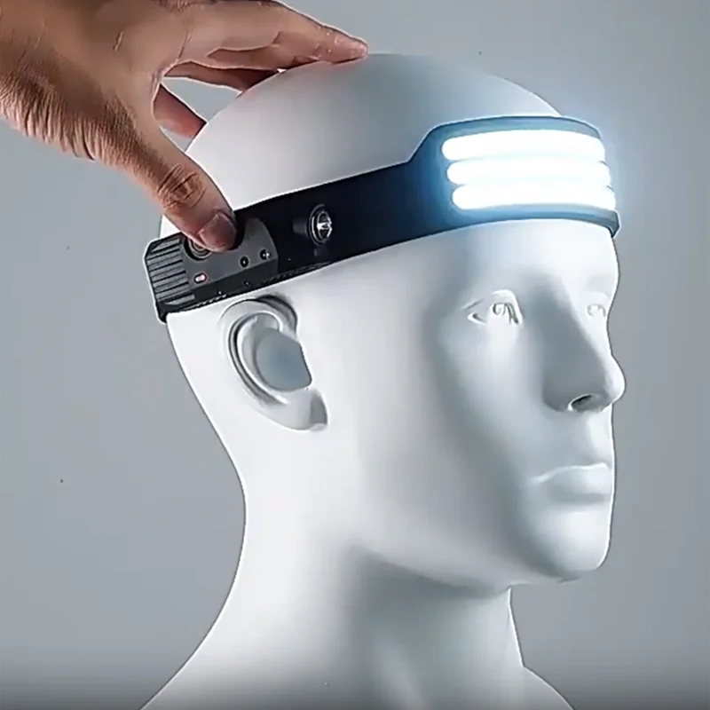 Motion Sensor Headlamp 4 Modes Bright Head Lights Motion Sensor LED Headlamp Rechargeable Running Headlamp For Camping Cycling